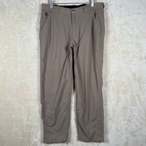 Duluth Trading Co. Nylon‎ Pants Women's Large L 30 Beige Hiking Outdoor Casual